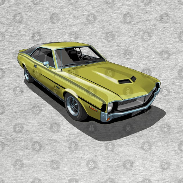 AMC Javelin in Golden Lime by candcretro